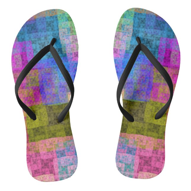 Abstract cubes flip flops (Fußbett)