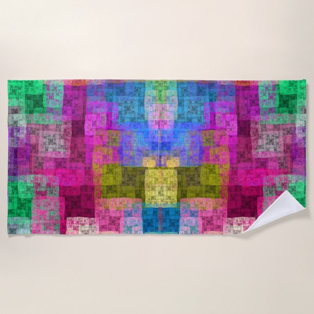 Abstract cubes strandtuch (Vorderseite)
