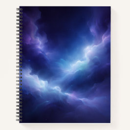 Abstract Deep Space Spiral Notebook Notizbuch