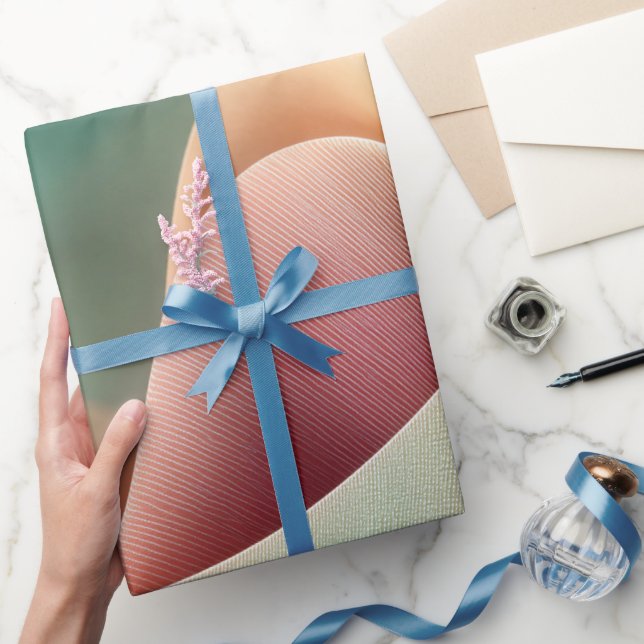 Abstract Drapery with Pastel Gradient Flow Geschenkpapier (Schenken)