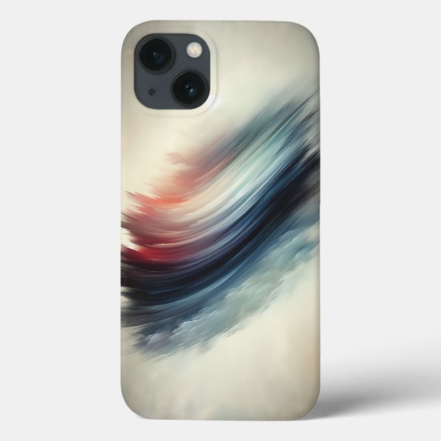 Abstract Ethereal Feather Phone Case - Minimalist  (Rückseite)
