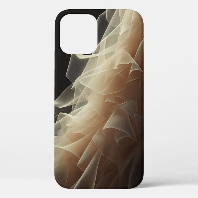 Abstract Ethereal Ruffled Tulle Phone Case - Delic (Rückseite)