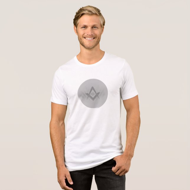 Abstract Eye Symbol Men’s T-Shirt – Minimalist Art Tri-Blend Shirt (Vorderseite voll)