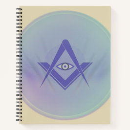 Abstract Eye Symbol Notebook – Minimalist Artistic Notizbuch