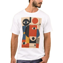 Abstract Eyes – Geometrisches Kunst-T-Shirt