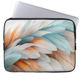 Abstract Feather Flow – Soft Elegance Laptopschutzhülle