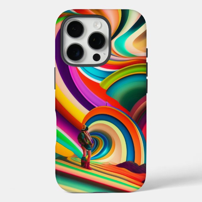 Abstract Festival-Inspired – Bonnaroo Modern Art Case-Mate iPhone Hülle (Rückseite)