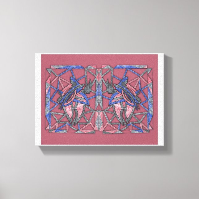 Abstract Flame Weaver Canvas Leinwanddruck (Vorderseite)