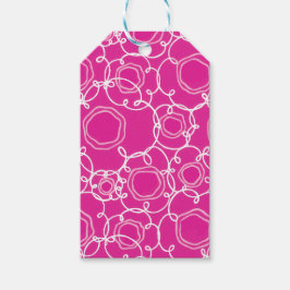 Abstract Floral Matrix (Hot Pink) Fine Art Geschenkanhänger