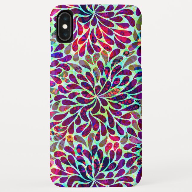 Abstract Floral Pattern Case-Mate iPhone Hülle (Rückseite)