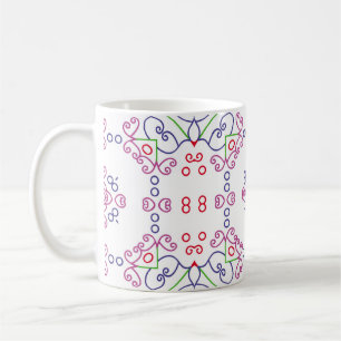 Abstract floral pattern designabstract, art, home  kaffeetasse