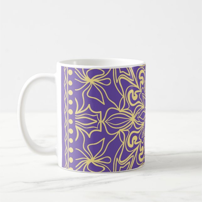 Abstract floral pattern. geometry, mandala design  kaffeetasse (Links)
