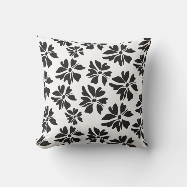 Abstract Floral Pattern Kissen (Vorderseite)