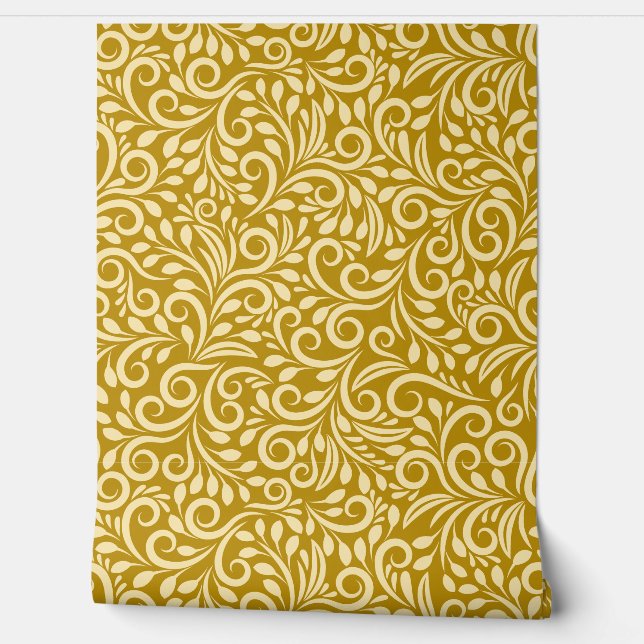 Abstract Floral Pattern Tapete (Abrollen)
