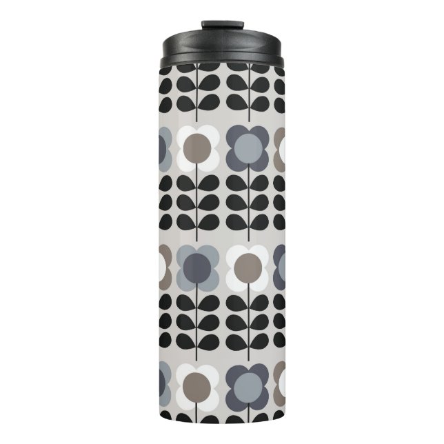 Abstract floral seamless pattern. Nordic style. Vi Thermosbecher (Vorderseite)