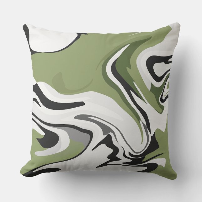 Abstract Flow of Nature Kissen (Vorderseite)
