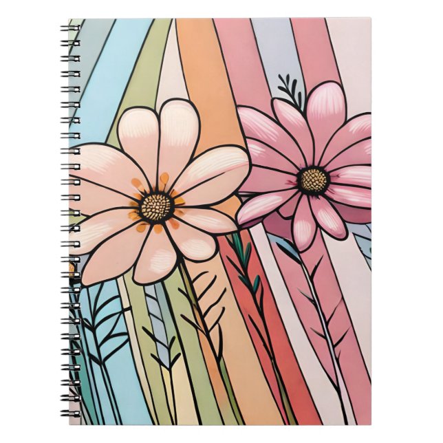 Abstract flower notbook notizblock (Vorderseite)