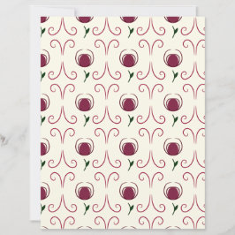 Abstract Flower Scrapbook Paper