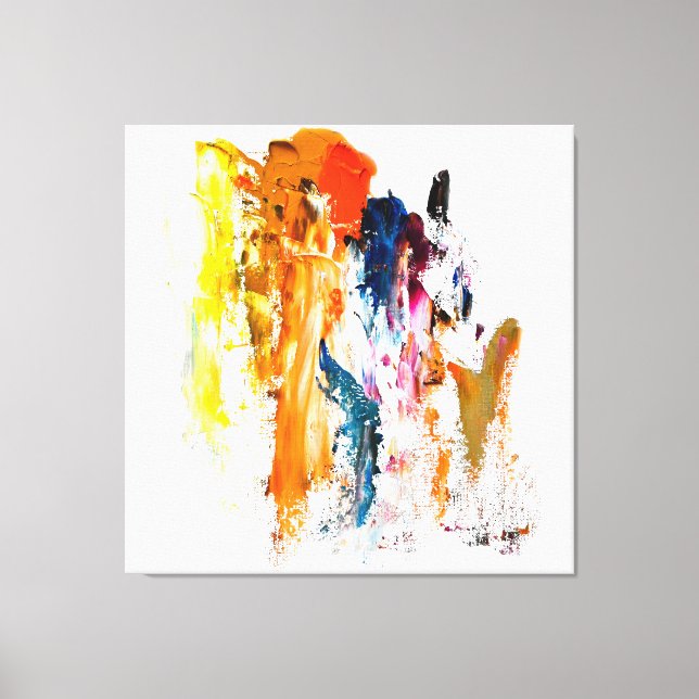 Abstract Forms Born from a Living Artist’s Palette Leinwanddruck (Vorderseite)