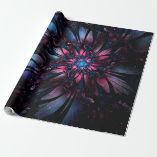 Abstract fractal flower design.   geschenkpapier