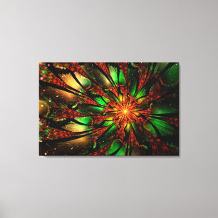 Abstract fractal flower design.  leinwanddruck
