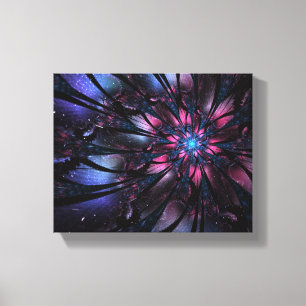 Abstract fractal flower design. leinwanddruck