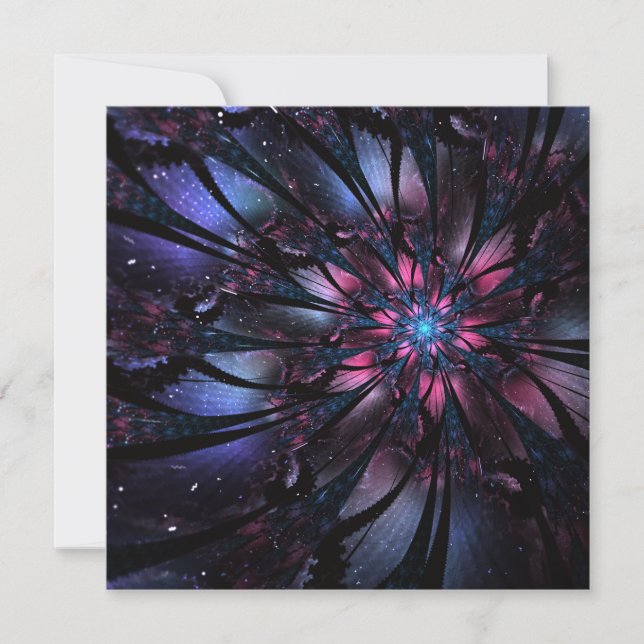 Abstract fractal flower design.   mitteilungskarte (Vorderseite)