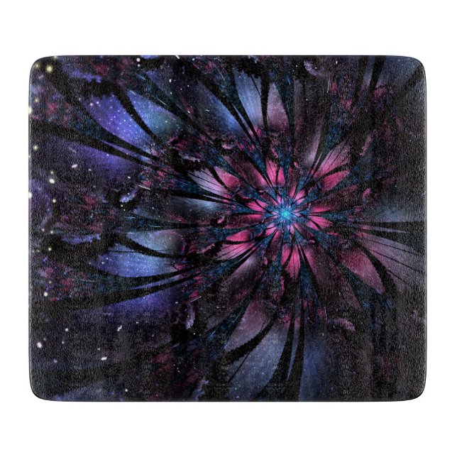 Abstract fractal flower design.   schneidebrett (Vorderseite)