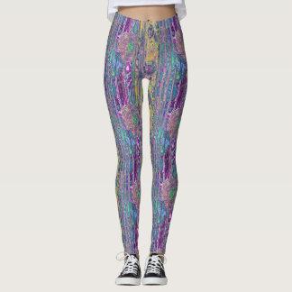 abstract fractals leggings