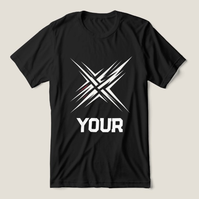 Abstract Gaming Streetwear Design Tri-Blend Shirt (Design Vorderseite)