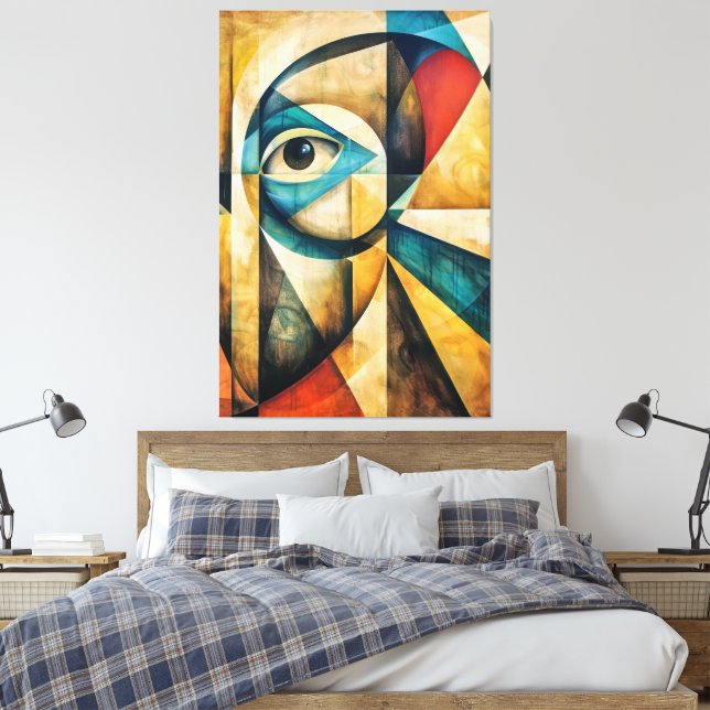 Abstract Gaze Leinwanddruck (Insitu (Schlafzimmer))