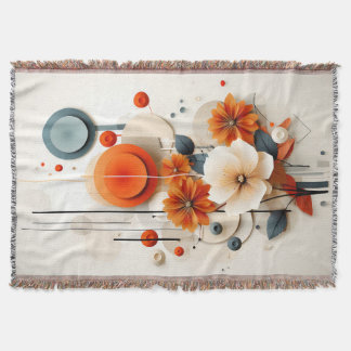 Abstract Geometric Floral Decke