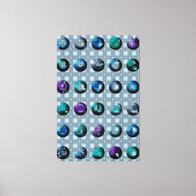 Abstract Geometric Pattern Wallart  Leinwanddruck (Vorderseite)