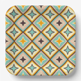 Abstract geometric pattern with diamond shapes pappteller