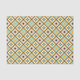 Abstract geometric pattern with diamond shapes seidenpapier
