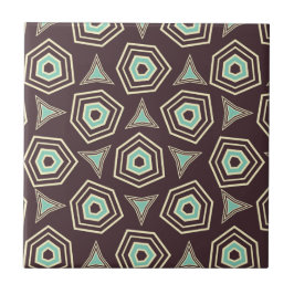 Abstract geometric pattern with layered pentagons  fliese