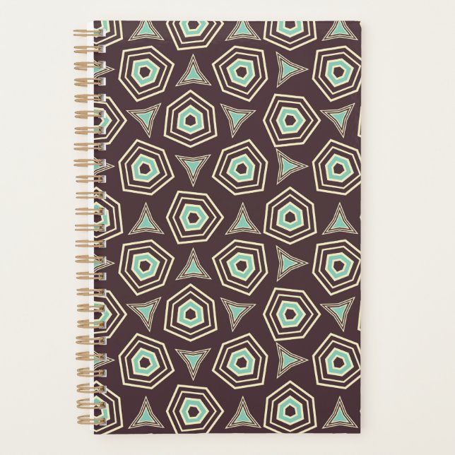 Abstract geometric pattern with layered pentagons  planer (Vorderseite)