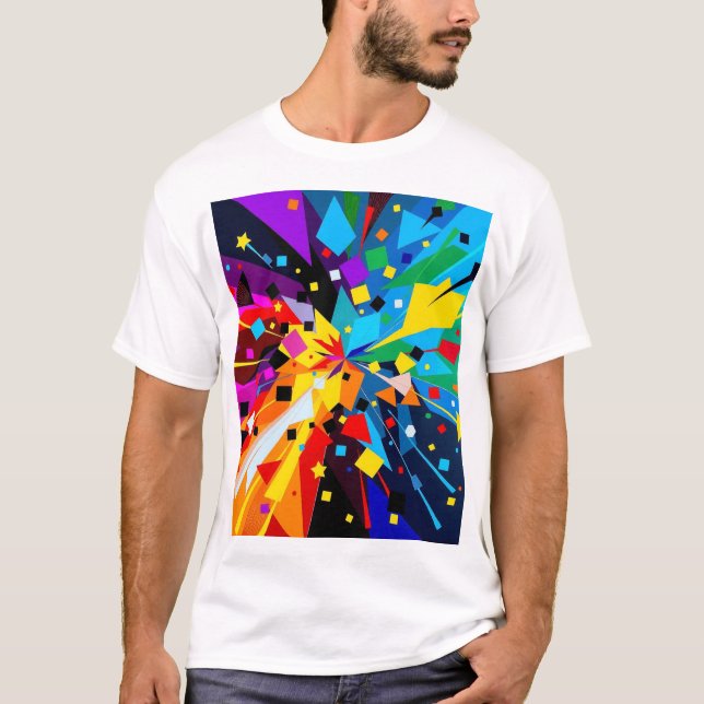 "Abstract Geometry" T-Shirt (Vorderseite)