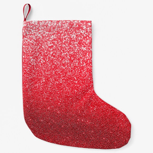 Abstract glitter lights backgroundabstract, graphi kleiner weihnachtsstrumpf (Vorderseite)