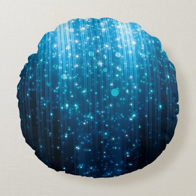 Abstract glowing background rundes kissen (Vorderseite)