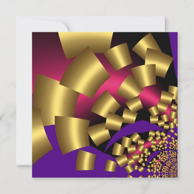 Abstract-Gold-Confetti-Einladung Einladung (Vorderseite)