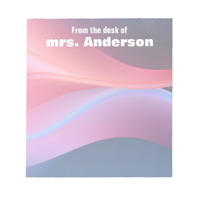 Abstract gradient purple blue  notizblock (Vorderseite)