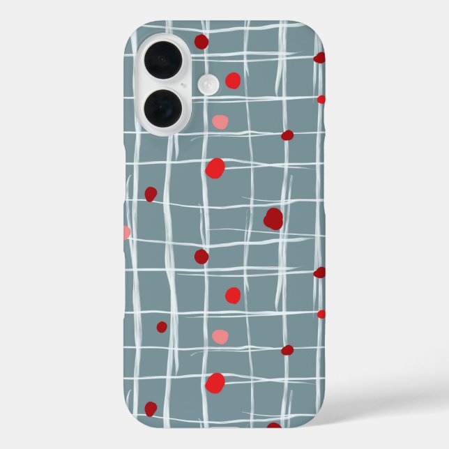 Abstract Grid Pattern Phone Case (Rückseite)