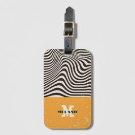 Abstract grunge aesthetic  minimal Monogram Gepäckanhänger