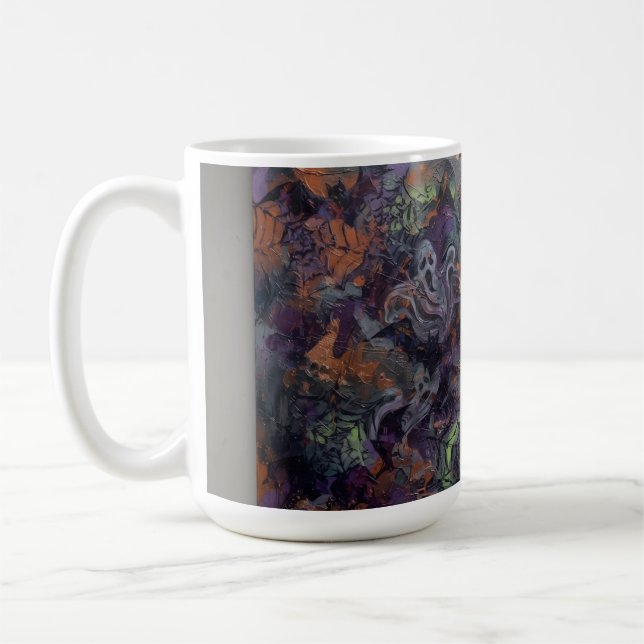 Abstract Halloween Kaffeetasse (Links)