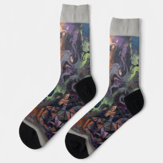 Abstract Halloween Socken
