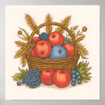 Abstract Harvest Colors: Seamless Oranges & Greens