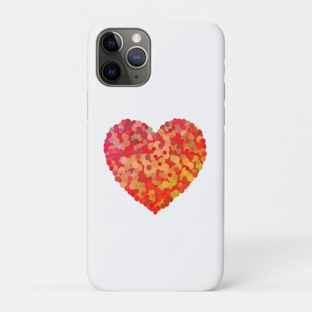 Abstract Heart Confetti Art Case-Mate iPhone Hülle (Rückseite)