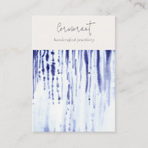 Abstract Ink Blue Lines 2 Earring Stud Holder