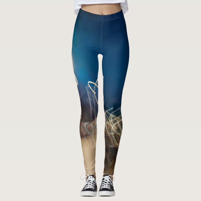 Abstract Intentional Camera Movement Night Light T Leggings (Vorderseite)